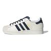 adidas Originals Superstar 2 Abrasion Resistant Low Top Skateboard Shoes Unisex White Blue Sneakers JR6989