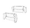 SHEAWA PlayStation Portal Case, Transparent Clear Cover, Hard PC Case, Shockproof Protective Case, Accessory