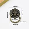 Pack of 5 Antique Styles Stylish Lion Heads Knobs Sturdy Alloy Materials Convenient for Wardrobes and Drawers Use