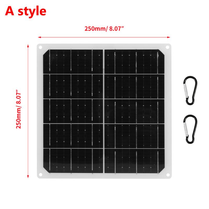 

USB солнечная панель портативная монокристаллическая солнечная батарея для дома и улицы зарядка для телефона кемпинг путешествия мобильные источники питания