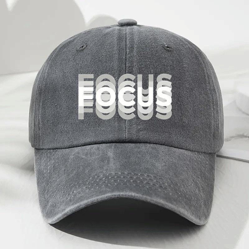 Printed Pattern Washed Baseball Cap Latest Cotton Adjustable Classic Style Sportss Duckbill Hat For For Men And Women Sun Hat Focus Illusion With
