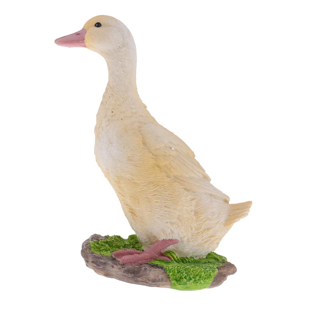 1 Stück Realistische Entenstatue Skulpturen Außen Dekorationen für Gartenteich