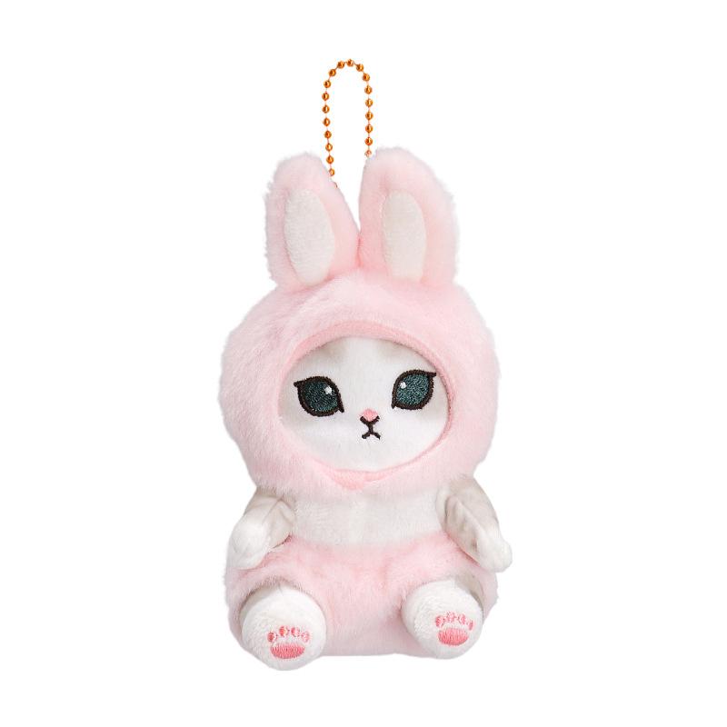 Cute Japanese Bunny Cat Plush Toy Easter Cat Transformation Gift For Girls