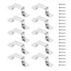 Fence Clips 10 Pieces Fence Support Post Clips With Screws Heavy Duty Hardware Repair Tool For Farmers Builders Concrete Wood