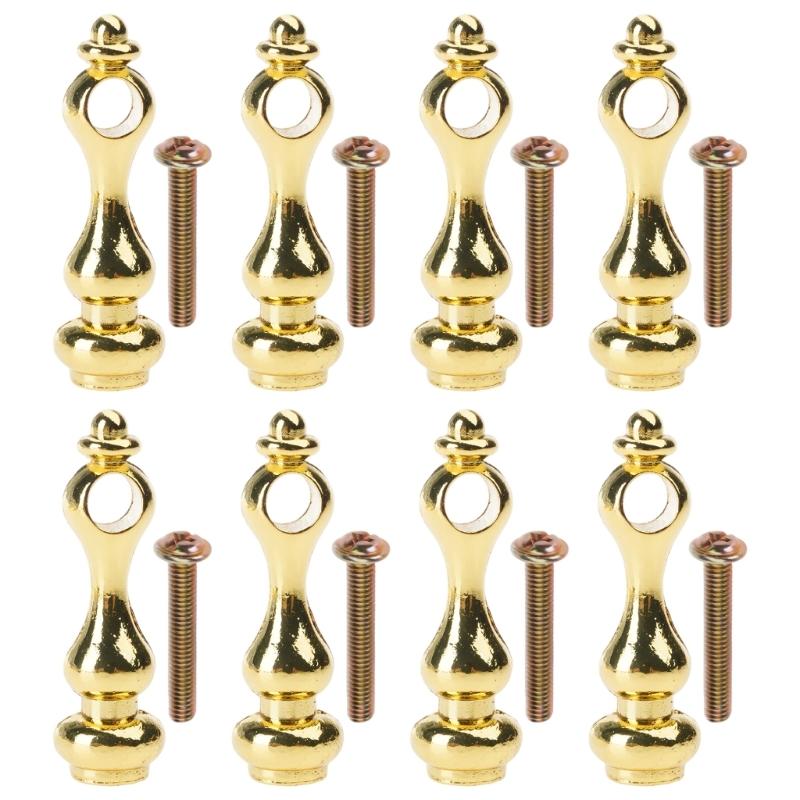 Pack Of 10pcs Brasses Shelf Railing Connectors For Wine Cabinet Glass Railings With Pre Drilled Holes And Screws