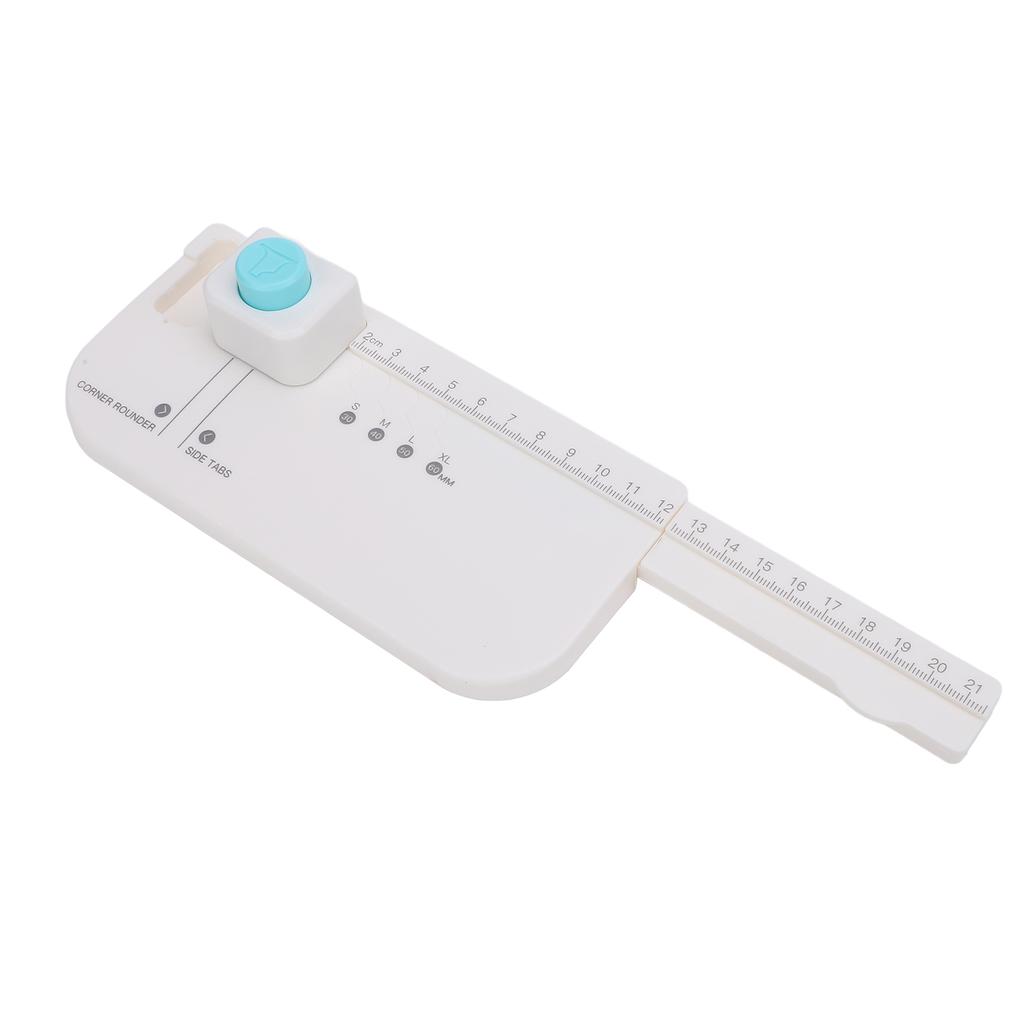 Tab Puncher for Paper Crafts Multifunctional File Hole Divider Punch Board 4 Sizes Labels for Scrapbooking