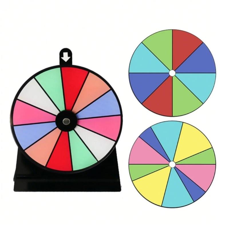 Wheel Prize Game Turntable Lucky Draws Roulette Wheel Tabletop Prize Turntable for Party Teaching Activity Supermarkets