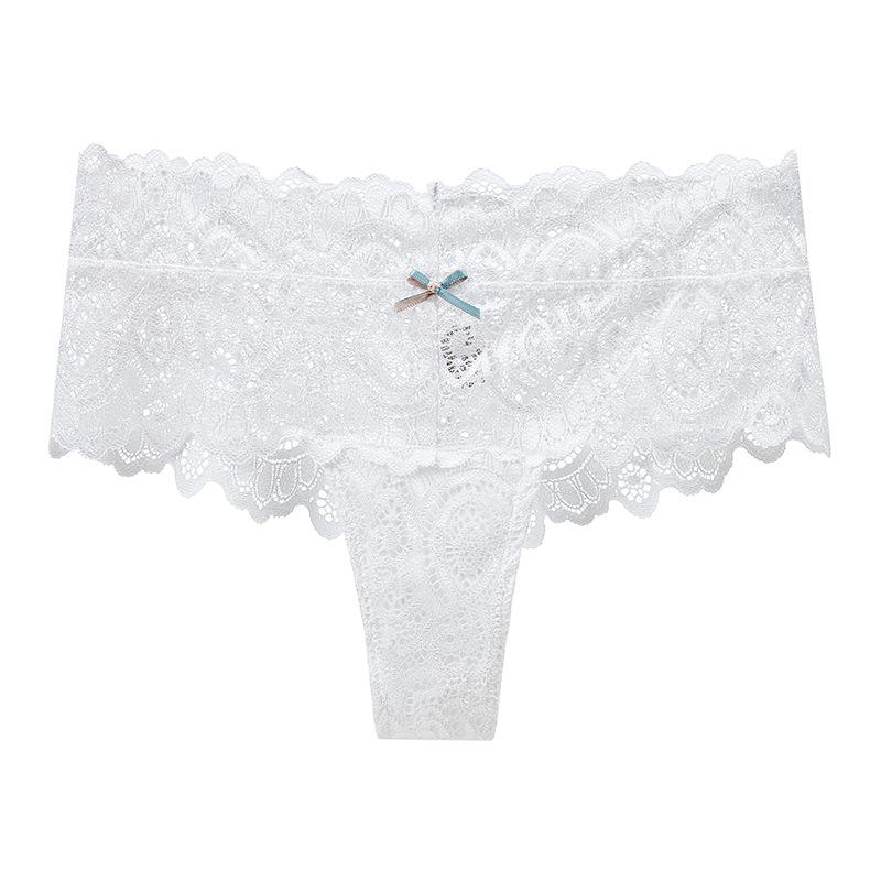 Sexy tanga do poloviny pasu Dámské spodní prádlo Vysoce kvalitní krajkové kalhotky Dámské Prodyšné spodní prádlo s tričkem Bikiny G String Kalhotky Intimní