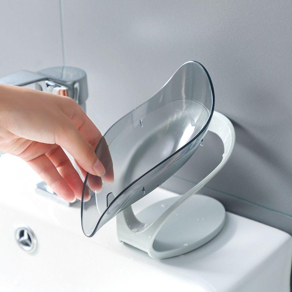 Suction Cup Soap Box Plastic Soap Dish Portable Soap Holder  for Bathroom