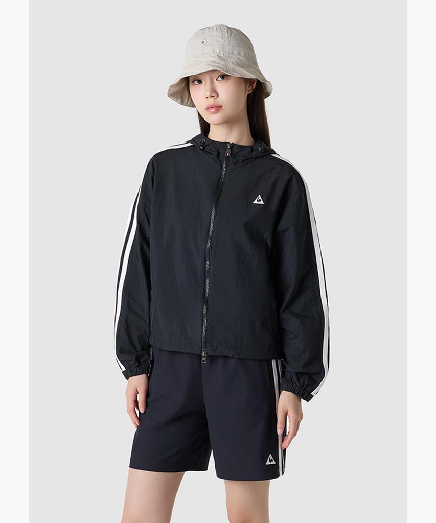 LECOQ Women'S Sunday Loose Fit Crop Unlined Jacket - Black Qr122Ljk32