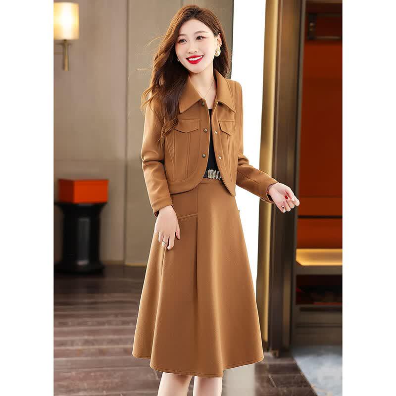 EST+II Women's Little Fragrance Style Skirt Suit