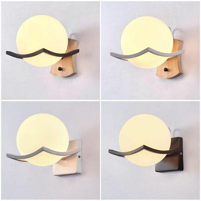 Nordic Wood Art LED Wall Lamp: Minimalist Bedside, Living Room, Stairway, Hallway Light