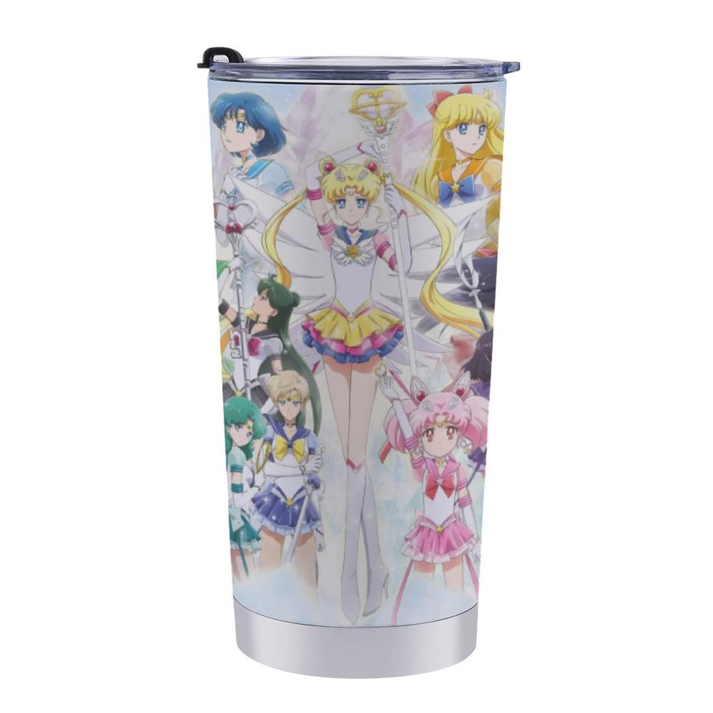 Sailor Moon tumbler vacuum SUS304 stainless with Perfect for keeping your coffee hot or this thermos tumbler is perfect for car A great Day glass,