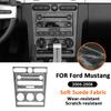 For Ford Mustang 2005-2009 Soft Suede Fabic Car Center Multimedia CD Control Panel Trim Frame Interior Decoration Sticker