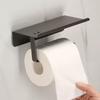 Stainless Steel Wall-Mounted Toilet Paper Holder and Tissue Box