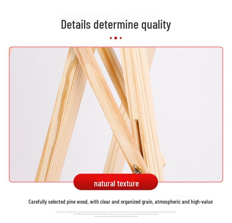 Adjustable Solid Pine Wood Easel for Art Students - Wedding Welcome Sign, Sketch & Oil Painting Display Stand.