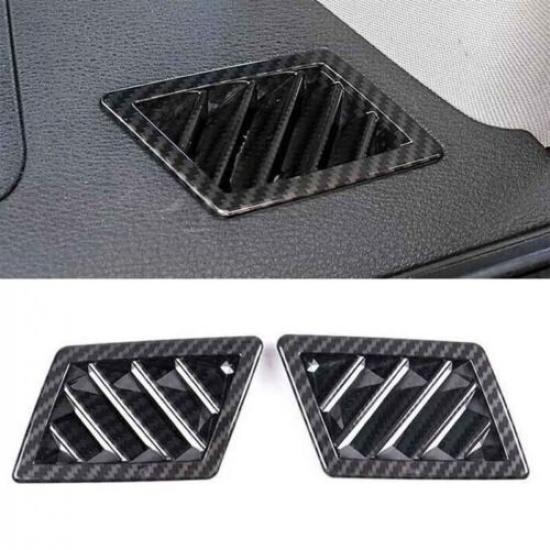 Carbon Fiber Dashboard Side Outlet Vent Fit For BMW X3 E83 2006-2010 Cover Trim