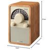 Sangean WR-304 FM/AM Radio/Bluetooth Speaker with aptX HD (Cherry) in a Wood Cabinet (Official Japanese Product)