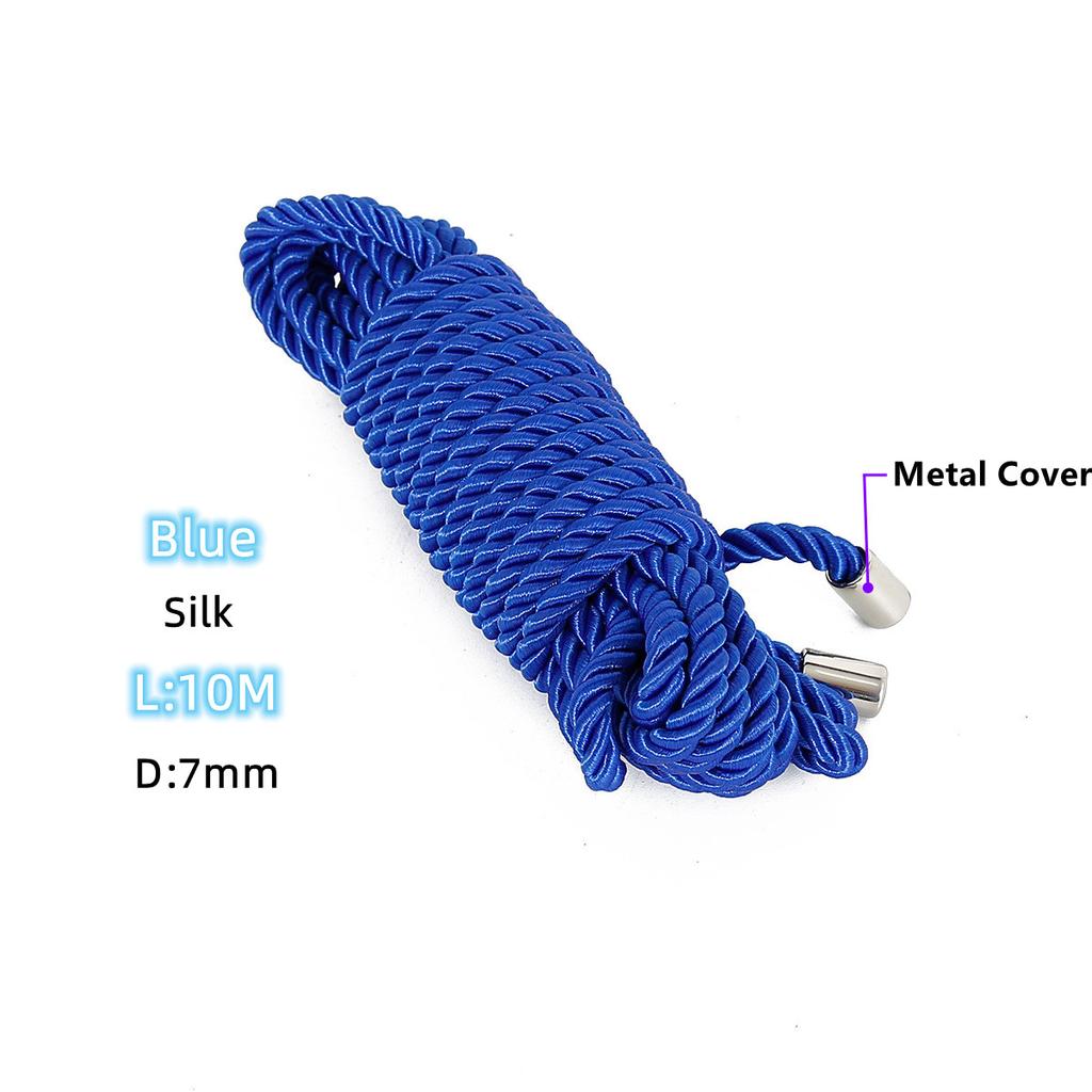 5m 10m Silk Restraints Handcuffs Sexy Binding Rope for Men Women Couples Bdsm Slave Body Bondage Shibari Flirting Erotic Product