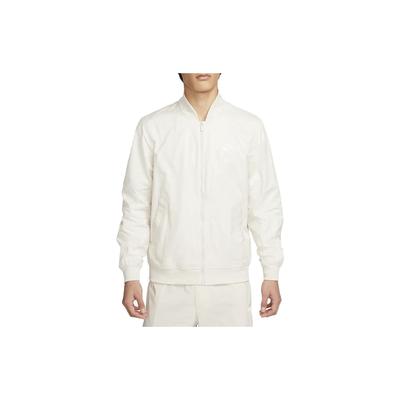 Einfarbige Jacke mit Reißverschluss und Kragen für Herren Jacke Weiß DM6822-104