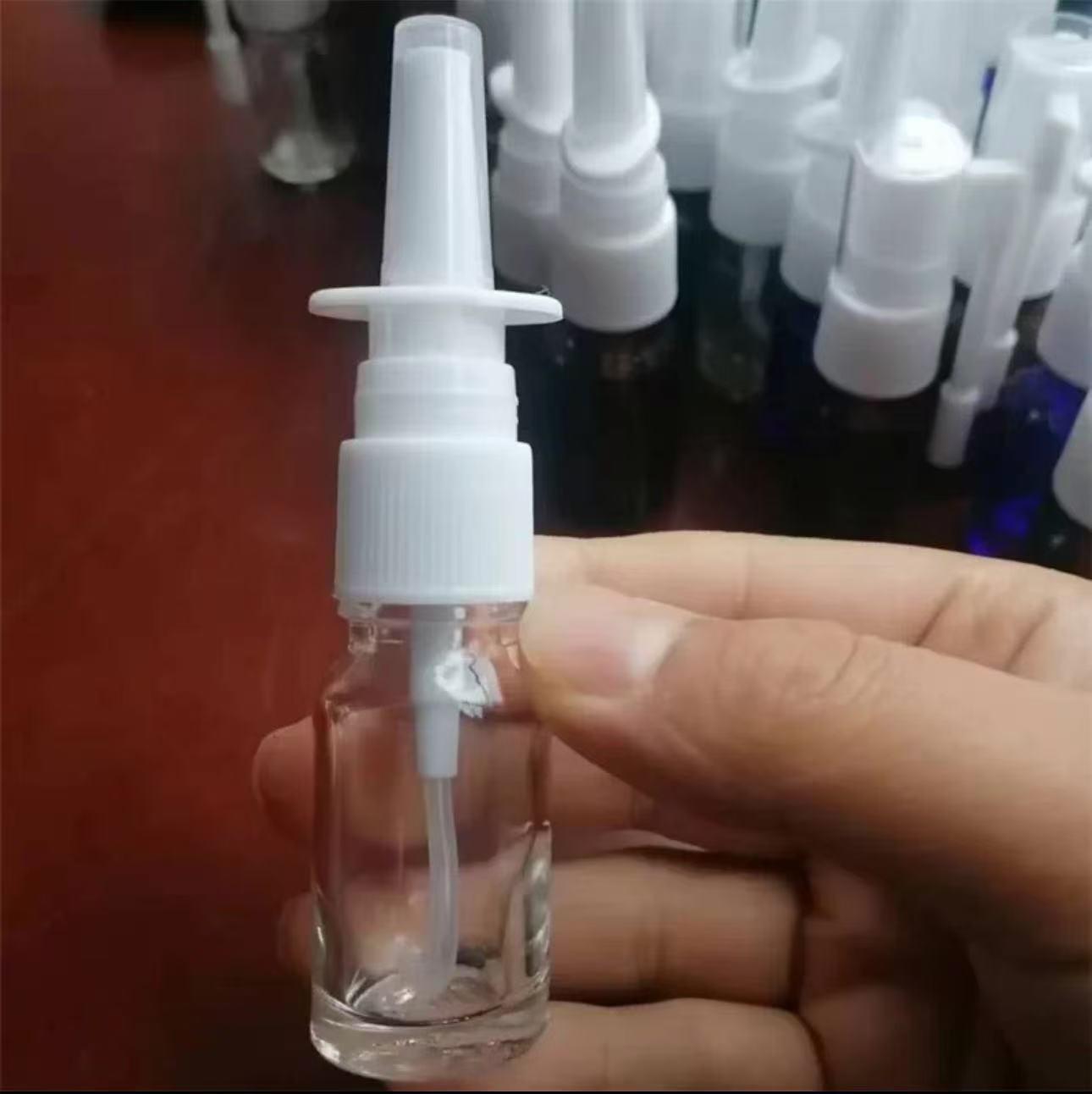 Popular Amber & Blue Glass Nasal Spray Bottles for Daily Use
