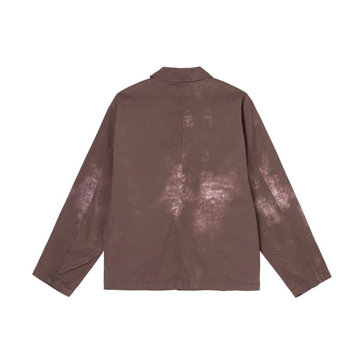 Stussy Stained Bleached Long Sleeve American Vintage Jacket Unisex Jacket 115575
