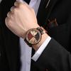 Personalized fashion creative men's watch multi color dial colorful strap luminous wooden quartz watches relojes para hombres