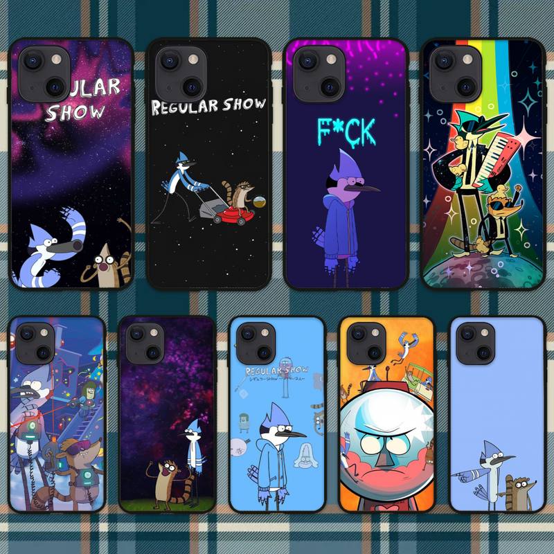 

Чехол для телефона Cartoon-Regular-Show для iPhone 11 12 Mini 13 14 15 Pro XS Max X Plus SE XR Shell iPhone13