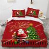 Set Biancheria da Letto Renna di Natale Festival Moderno Set Copripiumino 3D Piumone Biancheria da Letto Singolo Matrimoniale Queen King Dimensioni Singole Bambini Adulti Regalo