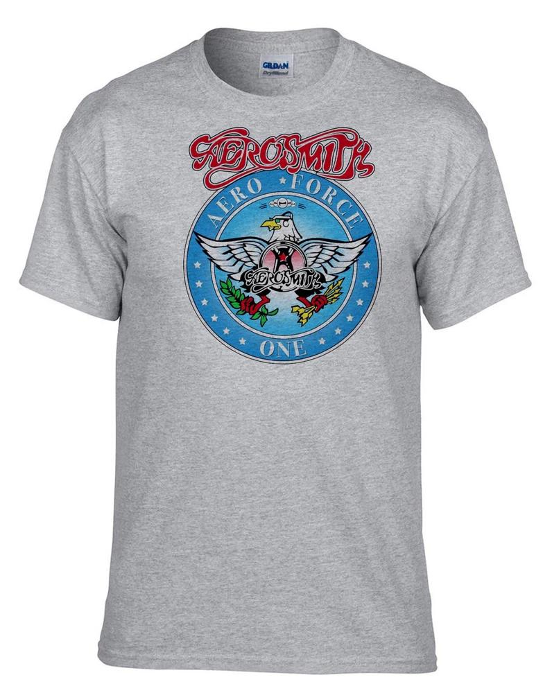Aerosmith Rock Band Rock Music legends Grey TShirt 525Grey 2XL