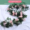 1.8/2.2M Simulated Rose Vine Silk 10 Styles Fake Vine Strips Flowers Outdoor Arch Ornament Artificial Flowers Vine