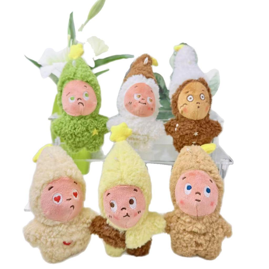 Cute Star Plush Toy Cartoon Bag Pendant Keychain