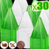 30/10x Garden Cloches Reusable Bell Plant Protectors Clear Garden Plant Cover Protector From Frost Animals Snails Birds Chickens