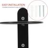 Hemoton Wall Mounted Wine Shelf 2Pcs Wall Wine Holder Wall Single Bottle Rack Wall Wine Rack Wine Storage Rack for Home Bar Wine Holder Wall Mounted