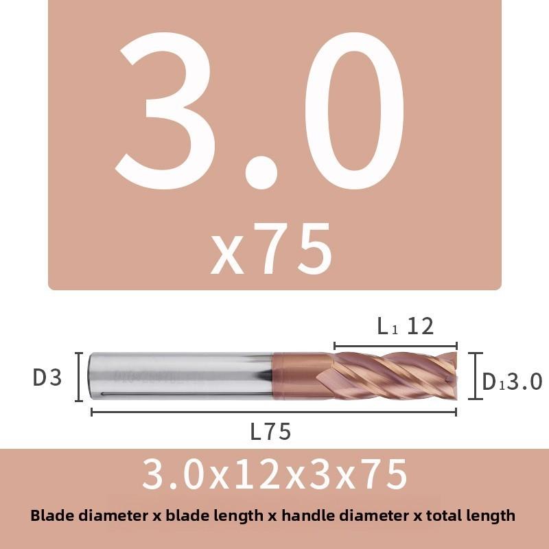 55 Degree Tungsten Steel Milling Cutter 4-blade Extended Carbide End Mill 200 Length And 150 Length CNC Hardware Tool