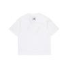 Jordan T Shirts Men's White Crew Neck Moderate Straight Fit DO4089-100