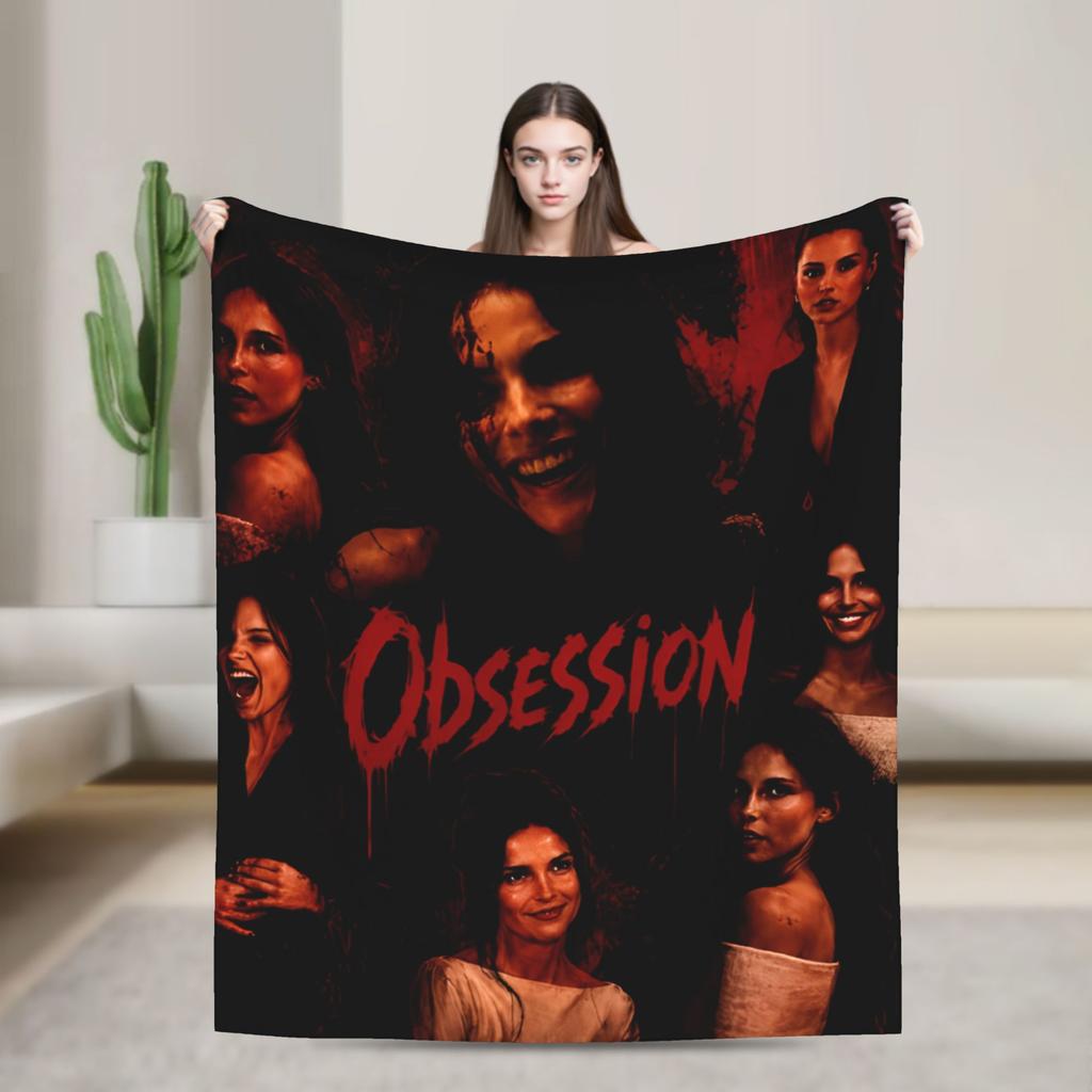 Obsession Shattered Glass Horror Character Plush Blanket Child Flannel Throw Blanket For Outdoor Warm Soft Design Bedspread Gift