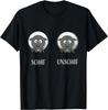 Streetwear Vintage GerUnisex Schaf  Unschaf Text T Shirt Womens Unisex Cotton Tee Casual Summer Oversized Loose Novelty Creativity