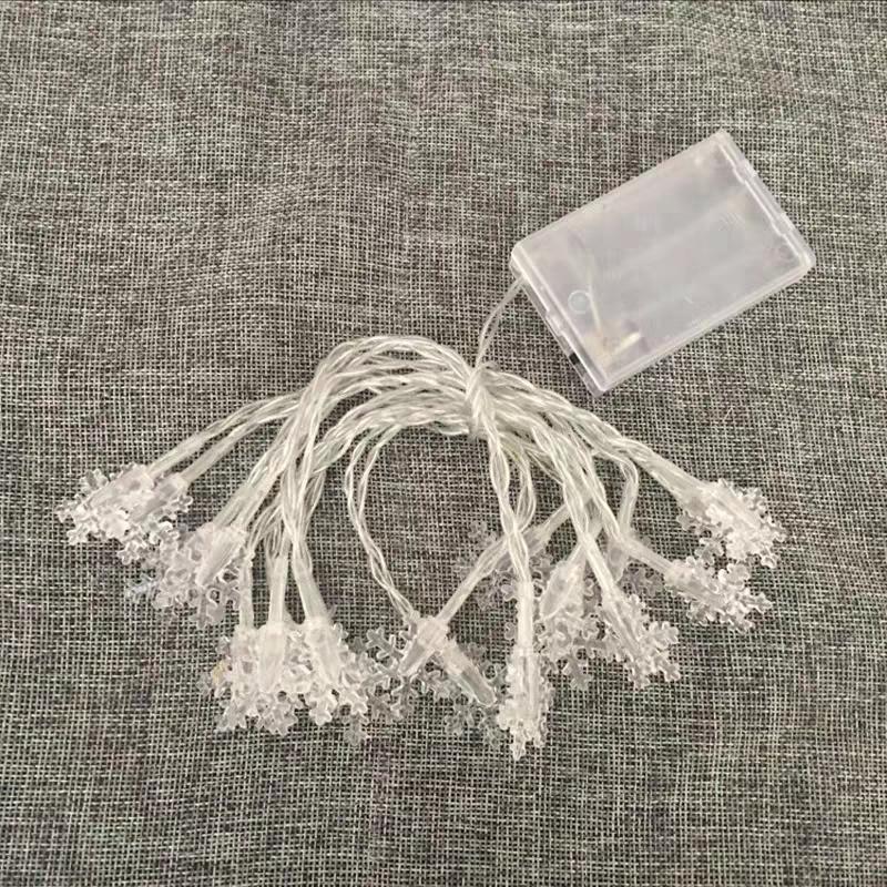 

Светодиодная гирлянда в виде снежинки на батарейках, гирлянды для украшения дня рождения, свадьбы, вечеринки, Рождества, Нового года 1 pc&2m 20led теплый белый