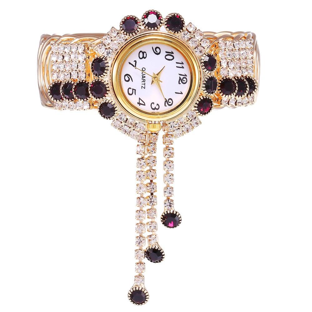 Luxury Rhinestone Women Watches Fashion Adjustable Bangle Ladies Quartz Wristwatch Reloj Mujer