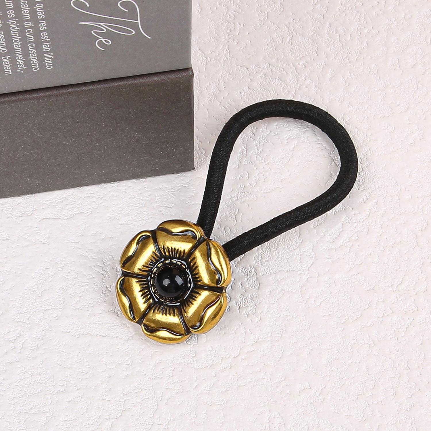 

1/4 шт. Модные резинки для волос с цветами, персонализированная ретро бирюзовая повязка на голову, американский западный ковбой, цветочные скранчи, головной убор