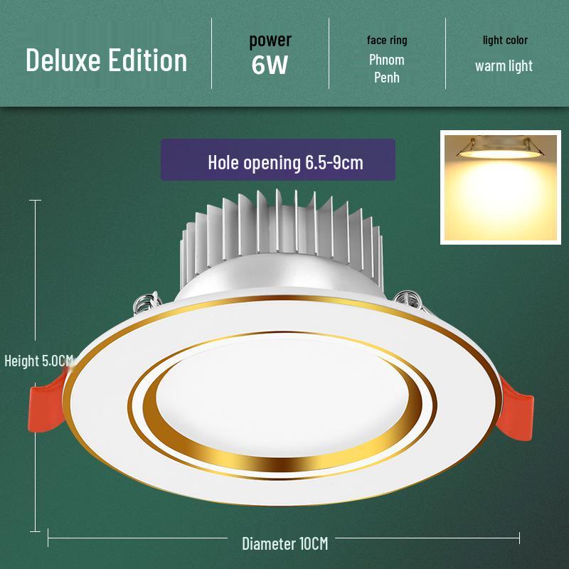 5W LED Recessed Ceiling Spotlight for Living Room - 7.5cm Opening