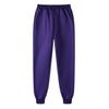 Women Solid Color Women Pants Pocket Long Sweatpants Fleece Jogging Trousers Sportspants Casual Fashion Loose Black Red