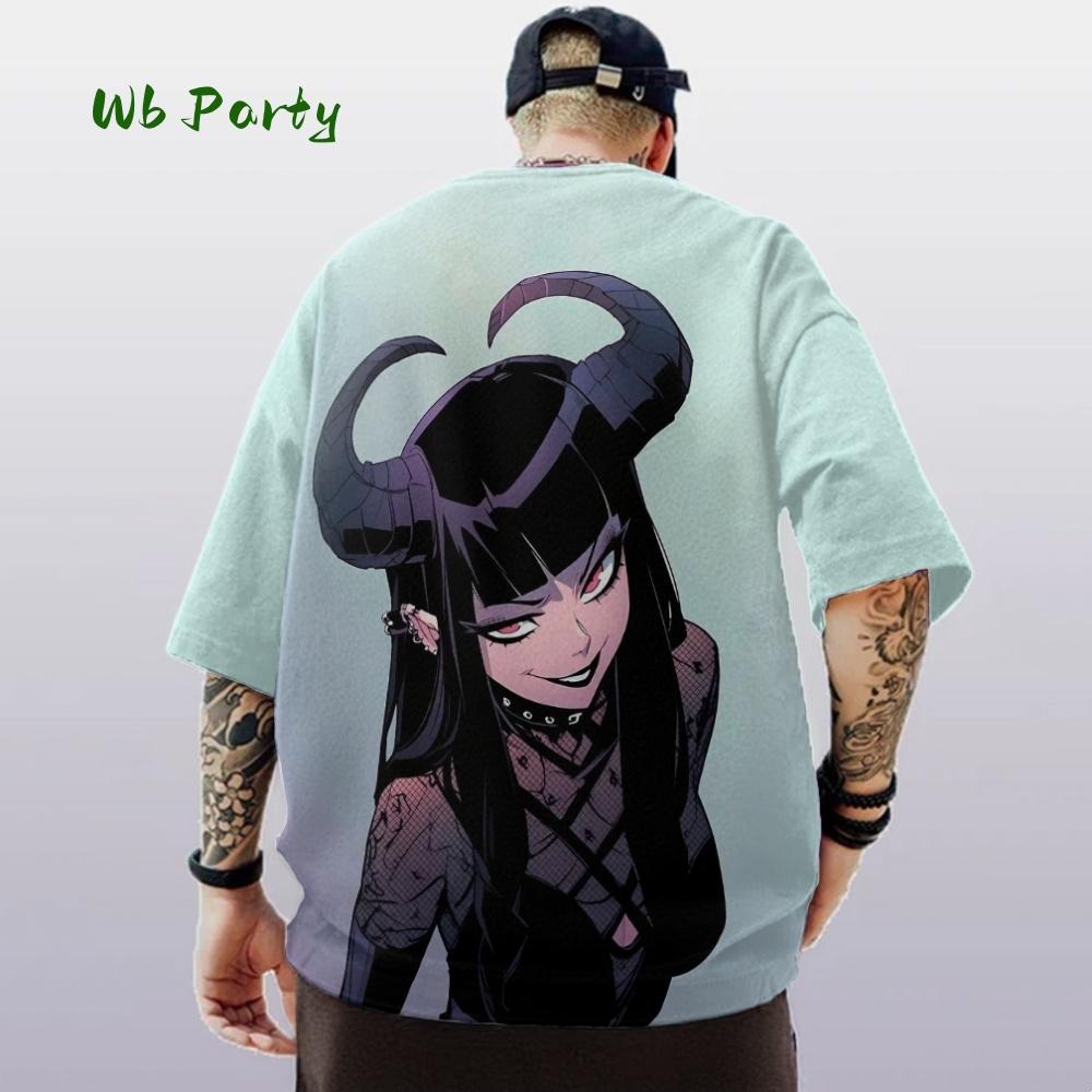 Summer men s T-shirt anime printed multifunctional men s top 2XS