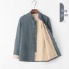 Men's Cotton Linen Tang Suit Jacket - Double-Layer, Chinese Style for All Seasons