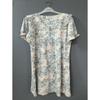 Blue Floral Print Dress Pajamas Vevs126l