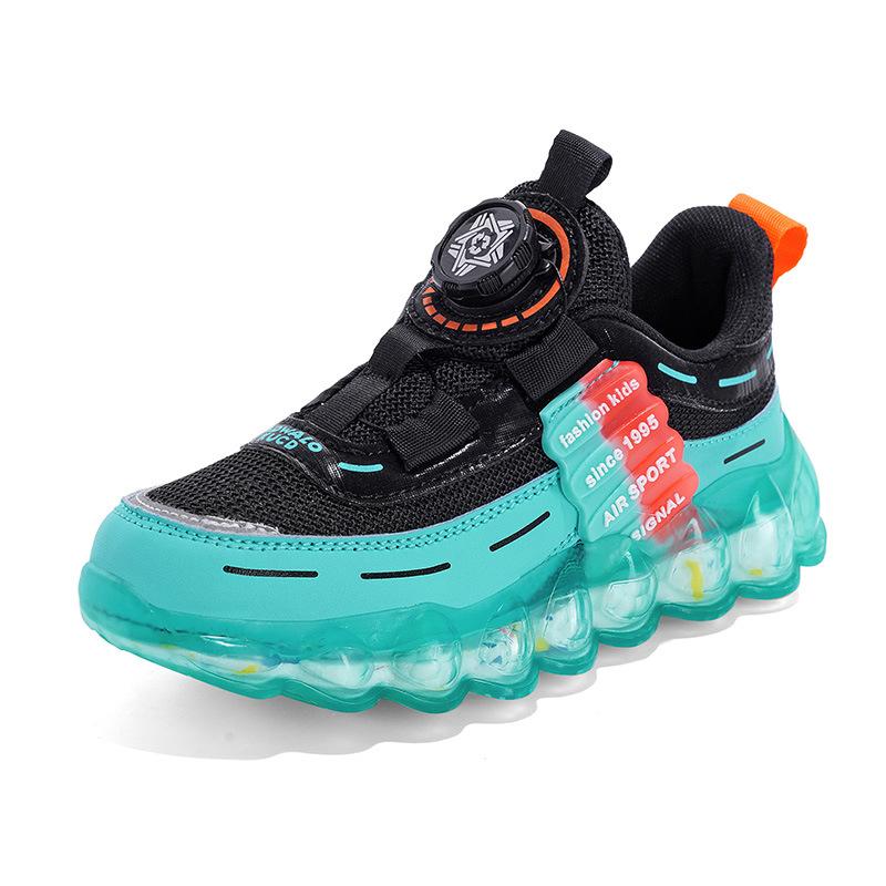 

3110 children s fashion sports shoes rotating buckle running shoes spring and summer low-top mesh classmates boys and girls primary school students ti 39