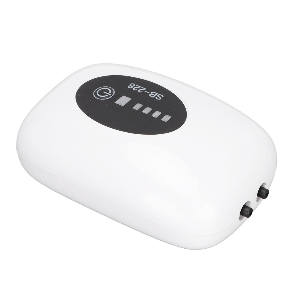 Fish   Oxygen Pump USB Rechargeable Quiet Double Hole   Aquarium   Pump for Indoor Fishing