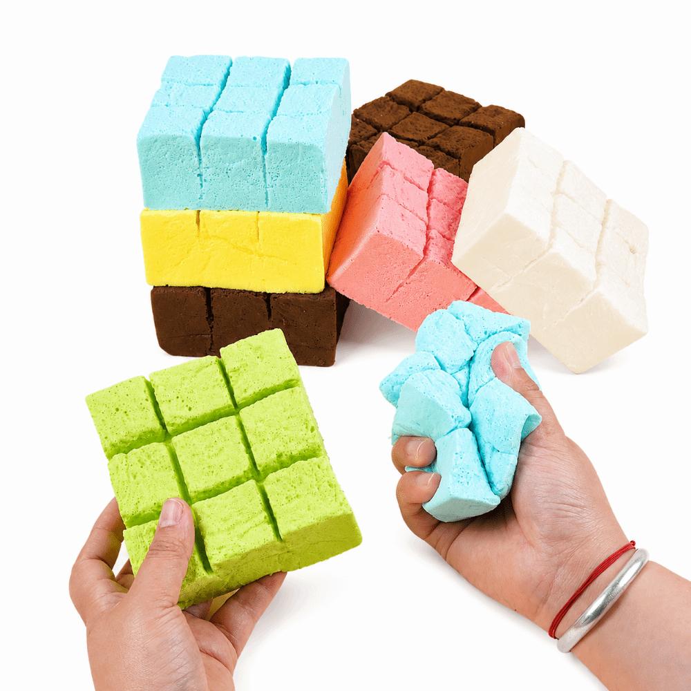 Wet And Soft Texture Simulation Bread Model Sticky Bag Slow Rebound Toast Toy  Prank Toy Use