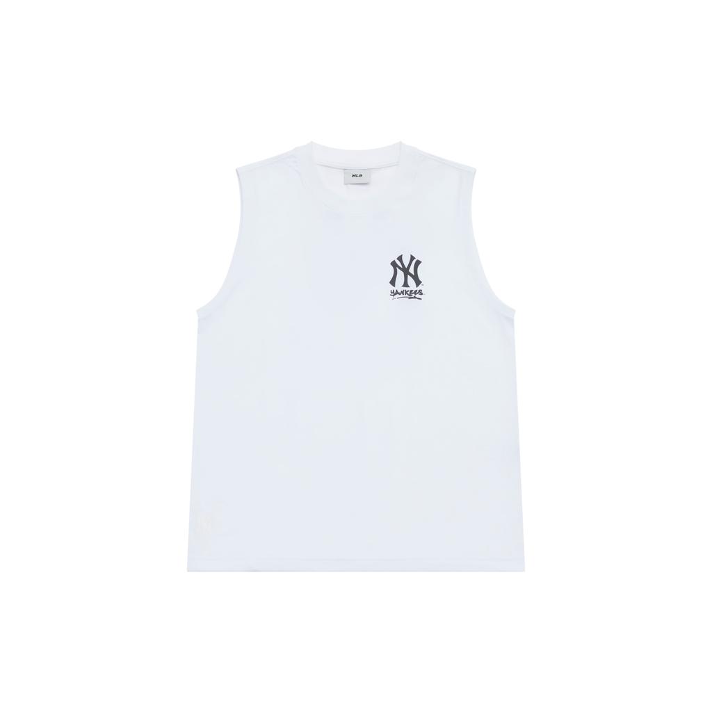 New MLB New York Yankees Basic Collection SS25 Tank Top Unisex Ecru 3ATOB0253-50WHS